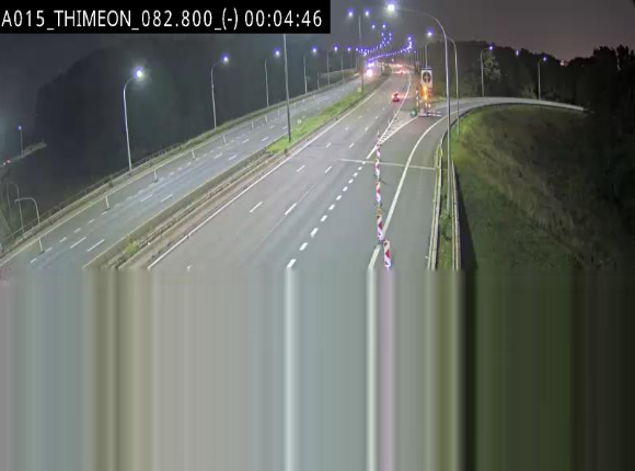 Caméra trafic Belgique - Thiméon - E42, jonction avec A54 (E420) direction La Louvière/Charleroi - BK 82.82