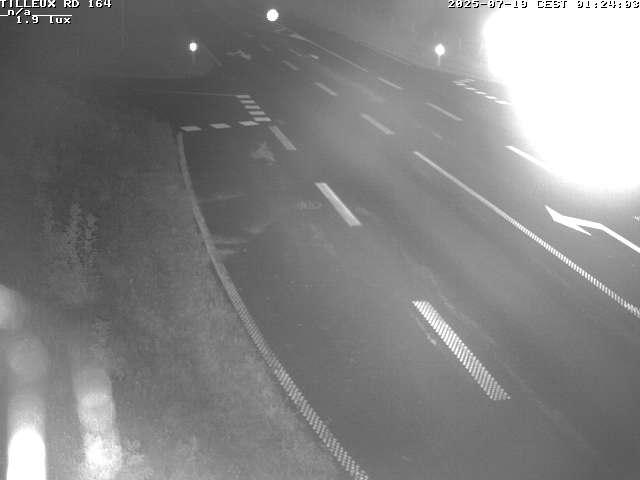 Webcam sur la RD164 à Tilleux. Vue orientée vers Neufchâteau