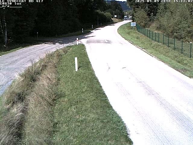 Webcam dans les Vosges dans la commune du Syndicat sur la D417 sur la route de Gerardmer