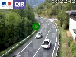 Caméra trafic sur la N90 à Bourg-Saint-Maurice, en provenance d'Aoste et en direction d'Albertville