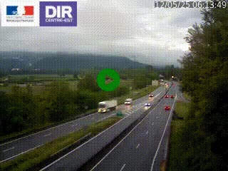 Caméra trafic à Meylan sur la Rocade-Sud de Grenoble en direction d'Aix-en-Provence