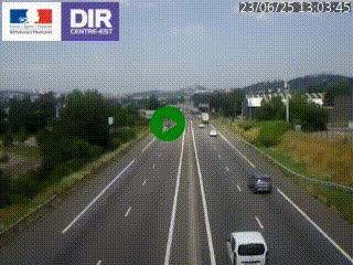 Caméra autoroute à Saint-Etienne (Les Littes) à hauteur du Ikea Saint-Etienne sur l'A72 en direction de Roanne