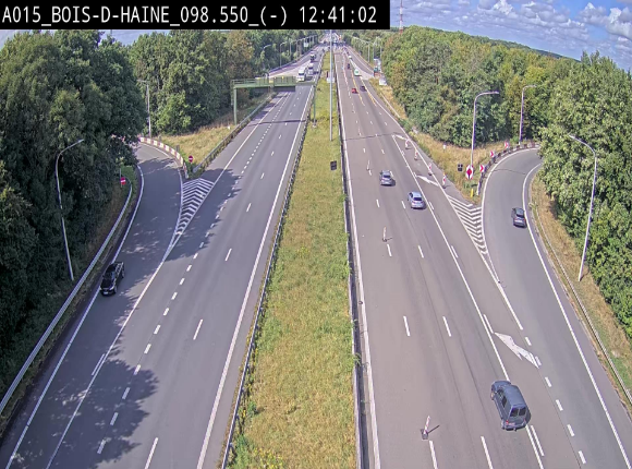Webcam autoroute Belgique - Bois d'Haine - E42 - BK 98.6
