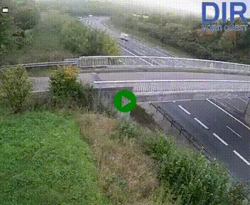 Webcam sur A84 à hauteur de Pont-Farcy, au niveau du pont autoroutier sur la Vire, au sud de Saint-Lô