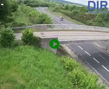 Webcam sur A84 à hauteur de Pont-Farcy, au niveau du pont autoroutier sur la Vire, au sud de Saint-Lô