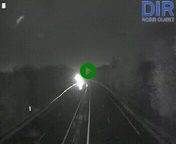 Webcam sur le périphérique de Caen (N814) à l'est de la ville, à Mondeville hauteur de la sortie 2, Presqu'île-Rives de l'Orne, au bout de l'autoroute A13