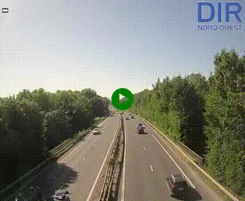Webcam sur le périphérique de Caen (N814) à l'est de la ville, à Mondeville hauteur de la sortie 2, Presqu'île-Rives de l'Orne, au bout de l'autoroute A13
