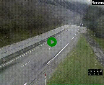 Webcam Ax-les-Thermes sur N20, en direction d'Andorre