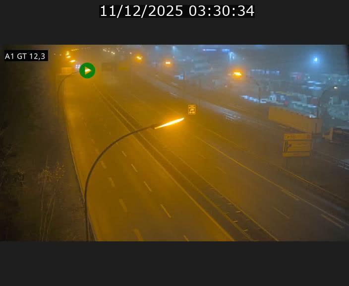 Traffic live webcam Luxembourg Senningerberg - A1 direction Allemagne - BK 12.3