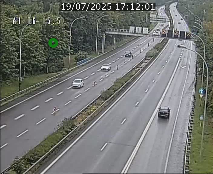 Traffic live webcam Luxembourg Munsbach - A1 direction Luxembourg - BK 15.5