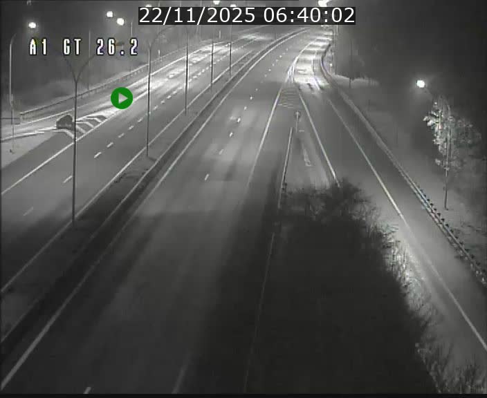 Traffic live webcam Luxembourg Grevenmacher - A1 direction Allemagne - BK 26.2