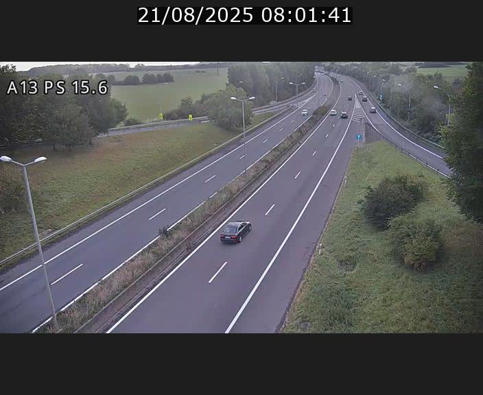 Traffic live webcam Luxembourg Kayl - A13 direction Dudelange - BK 15.6