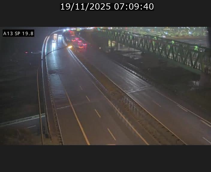 Traffic live webcam Luxembourg Croix de Bettembourg - A13 direction Esch-sur-Alzette - BK 19.8