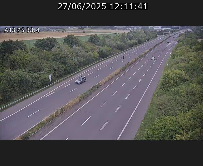 Webcam trafic sur A13 à hauteur de Mondorf-les-Bains en direction d'Altwies