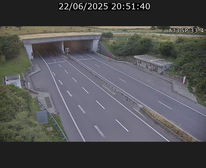 Webcam trafic sur A13 à hauteur d'Altwies en direction de Mondorf-les-bains et en provenance de l'Allemagne