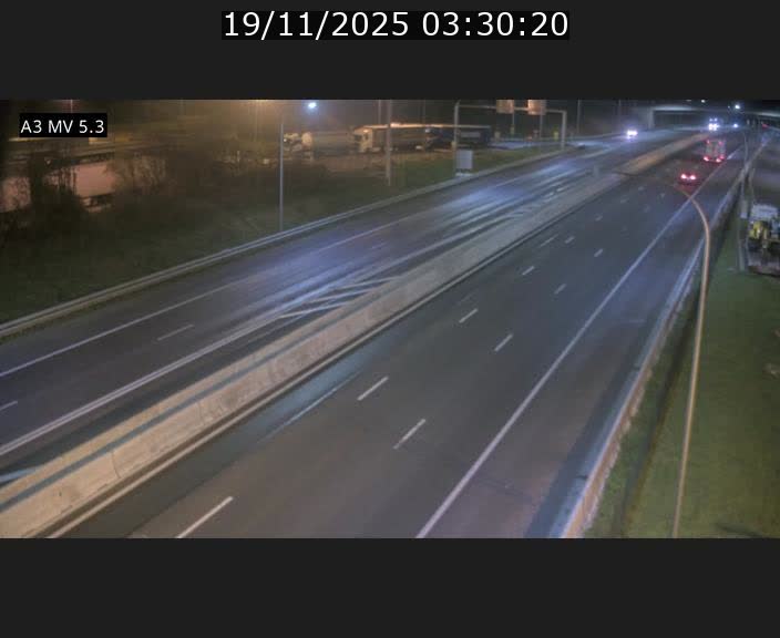 Webcam à l'Aire de Berchem au Luxembourg sur l'A3. Vue orientée vers la France