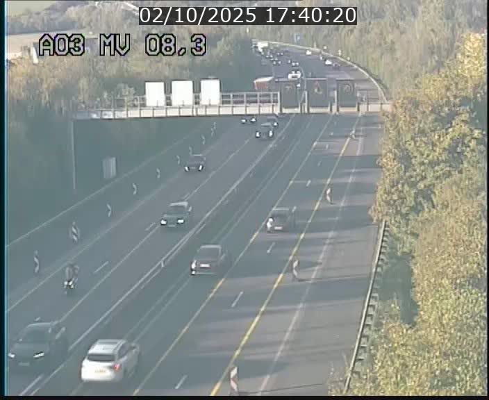 Webcam Autoroute après la Croix de Bettembourg en direction de Luxembourg sur l'A3