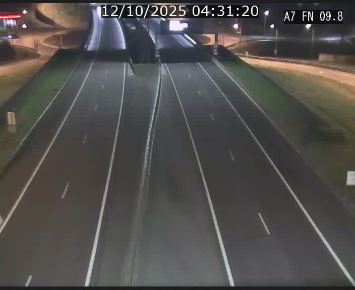 Caméra trafic Luxembourg - A7, Tunnel Gousselerbierg, sortie sud, direction rond-point Lorentzweiler (BK 9.9)