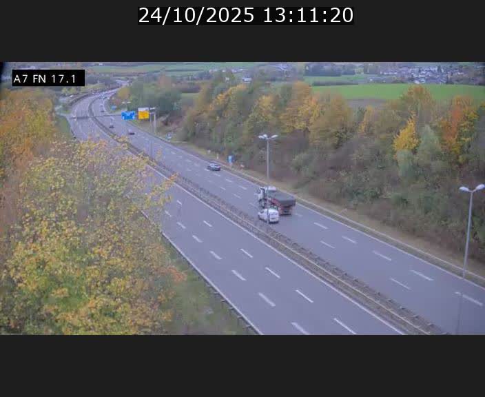 Caméra trafic Luxembourg - A7, Merscherbierg direction Mersch
