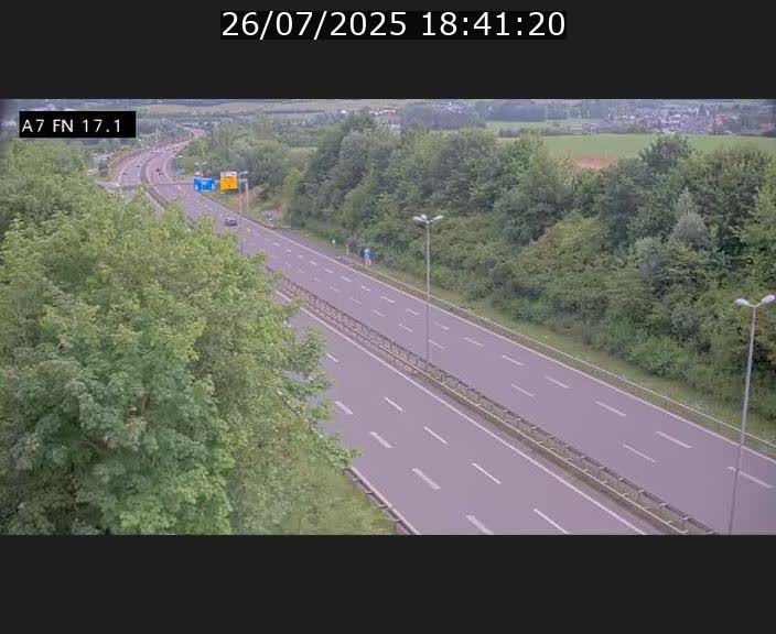 Caméra trafic Luxembourg - A7, Merscherbierg direction Mersch