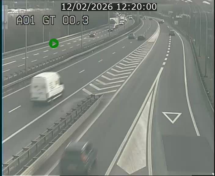 Traffic live webcam Luxembourg Croix de Gasperich - A1 direction Kirchberg - BK 0.3