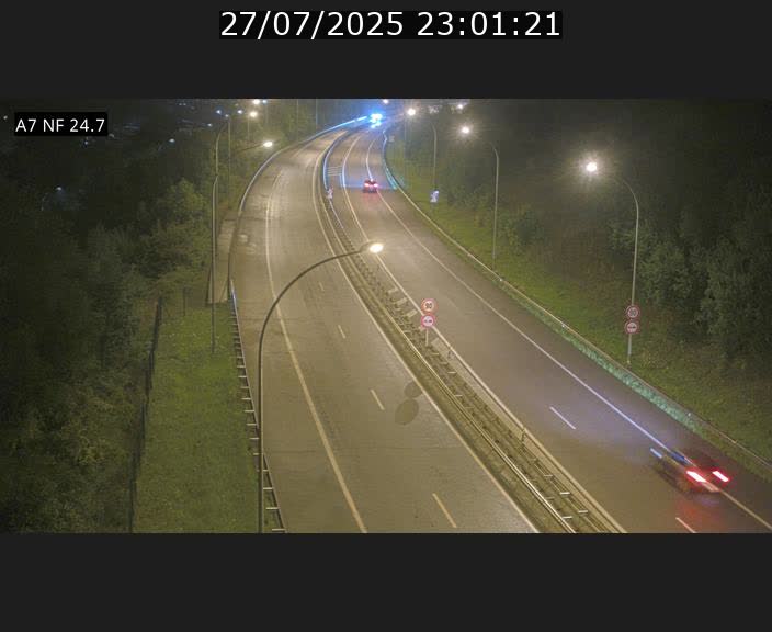 Caméra trafic Luxembourg - A7, Schieren direction Mersch