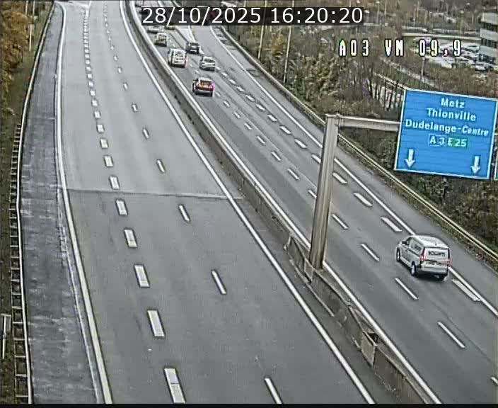 Webcam Autoroute à la Croix de Bettembourg - A3 - BK 9.9 - direction France