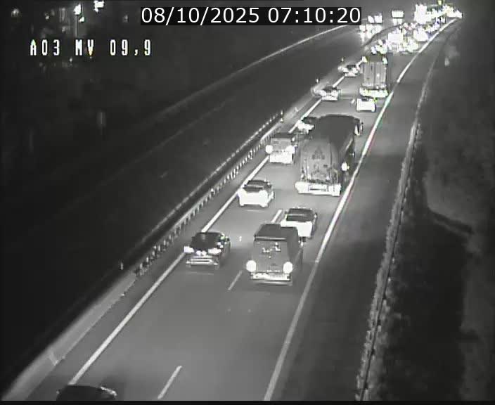 Webcam Autoroute à la Croix de Bettembourg - A3 - BK 9.9 - direction Luxembourg-Ville