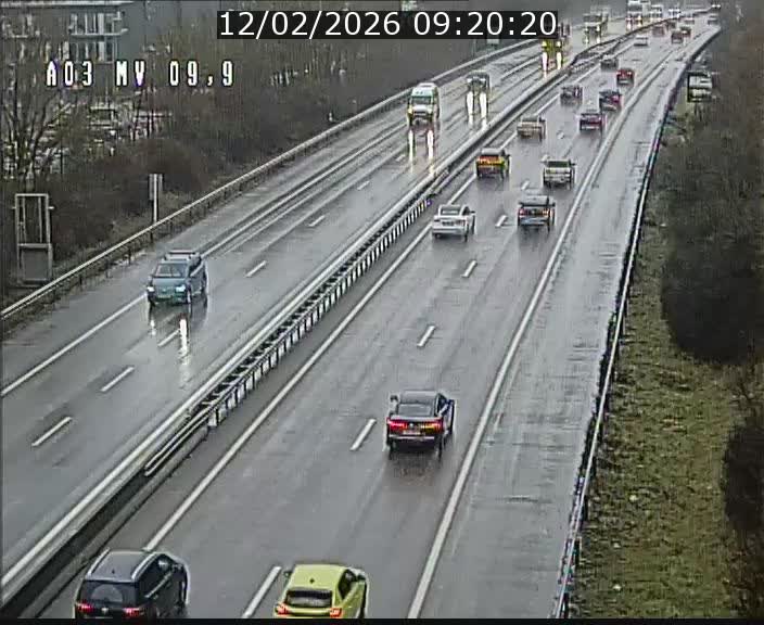 Webcam Autoroute à la Croix de Bettembourg - A3 - BK 9.9 - direction Luxembourg-Ville