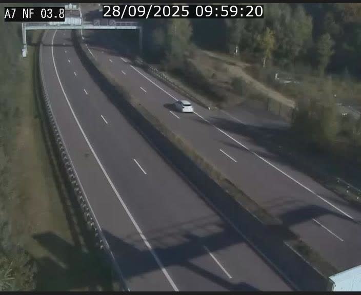 Webcam autoroute A7 au Luxembourg à la sortie du Tunnel Stafelter vers le Nord