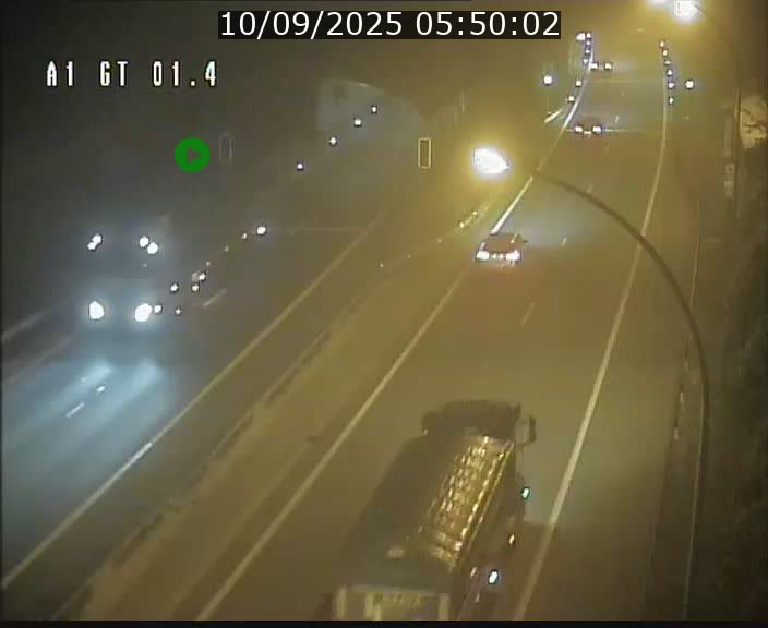 Traffic live webcam Luxembourg Hesperange - A1 direction Kirchberg - BK 1.4