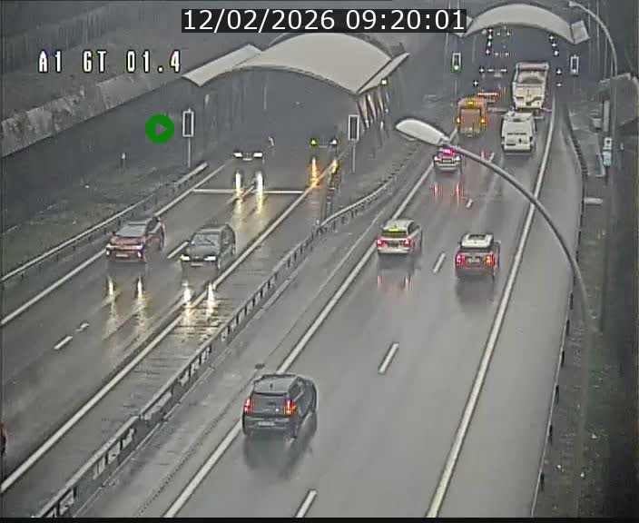 Traffic live webcam Luxembourg Hesperange - A1 direction Kirchberg - BK 1.4
