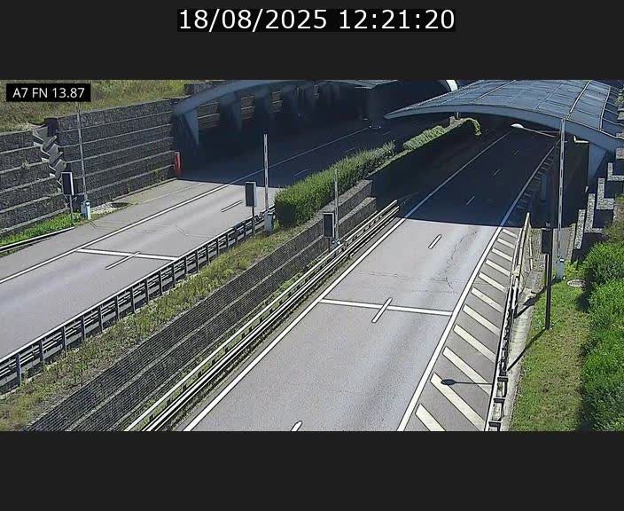 Caméra trafic Luxembourg - A7, Tunnel Gousselerbierg, entrée nord, direction Lorentzweiler