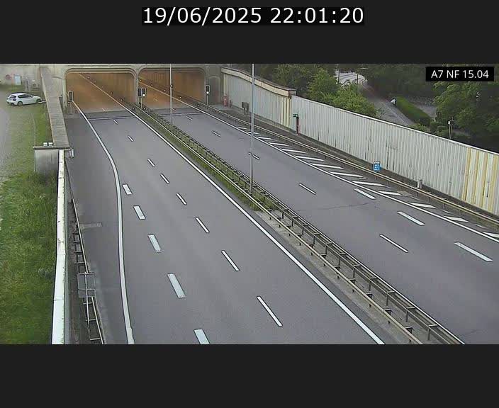 Caméra trafic Luxembourg - A7, Tunnel Mersch, entrée sud, direction Ettelbruck