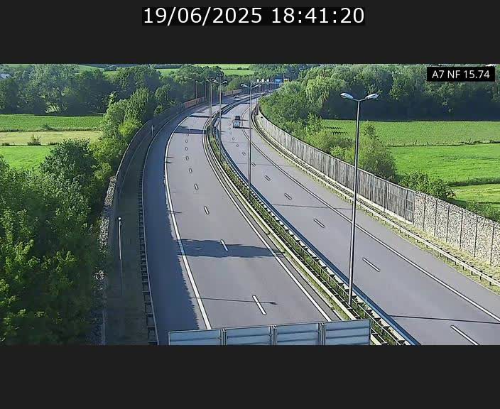 Caméra trafic Luxembourg - A7, Tunnel Mersch, entrée nord, direction Lorentzweiler