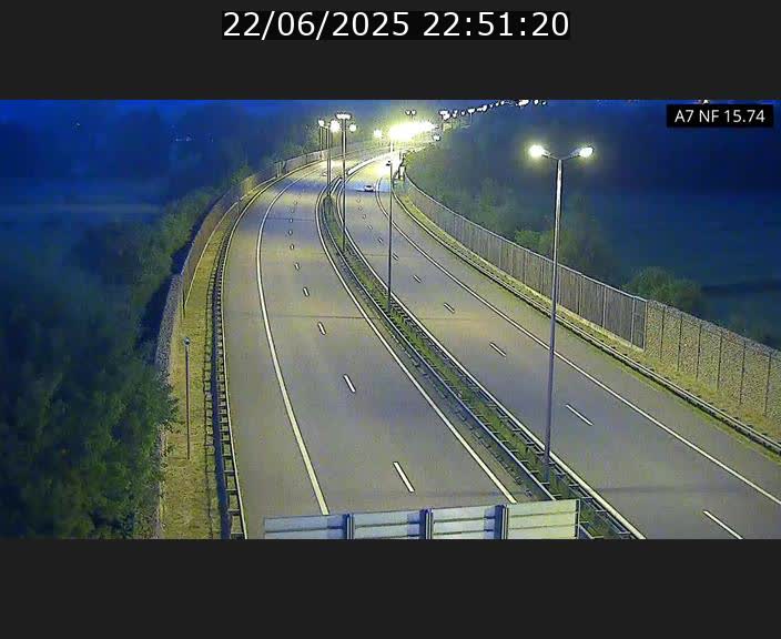 Caméra trafic Luxembourg - A7, Tunnel Mersch, entrée nord, direction Lorentzweiler