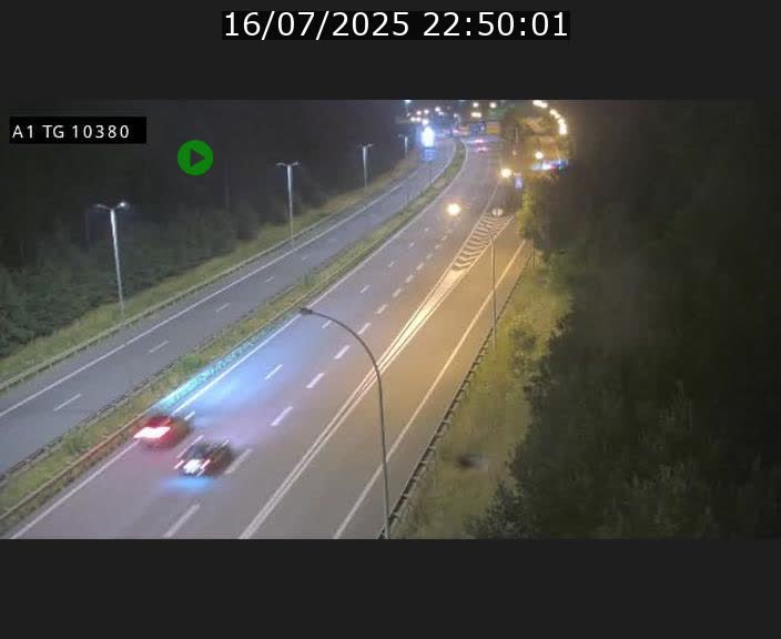 Traffic live webcam Luxembourg Senningerberg - A1 direction Luxembourg Kirchberg - BK 10.3