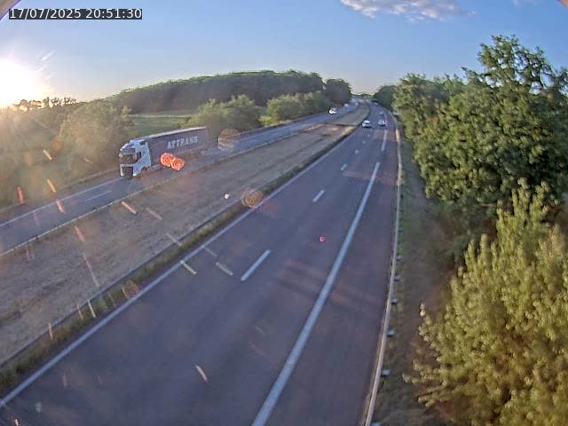 Caméra autoroute France - A31, Fey direction Metz