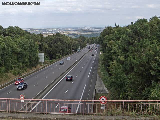 Caméra autoroute France - A33, Houdemont direction Lunéville