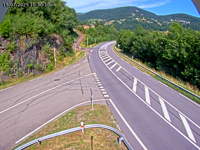 Caméra autoroute France - N66, col du Bussang direction Remiremont