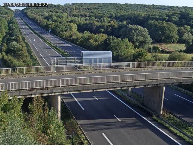Caméra autoroute France - A31, Zoufftgen direction Luxembourg-ville, à la frontière entre la France et le Luxembourg