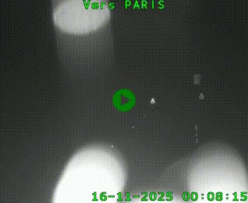 Caméra routière sur l'autoroute A20 à Bessines-sur-Gartempe. Vue orientée vers Paris