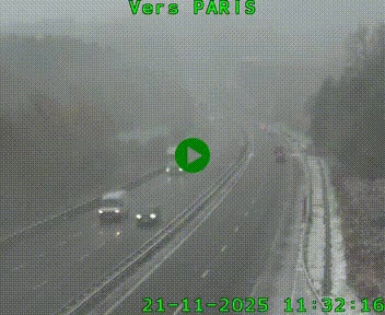 Caméra routière sur l'autoroute A20 à Bessines-sur-Gartempe. Vue orientée vers Paris