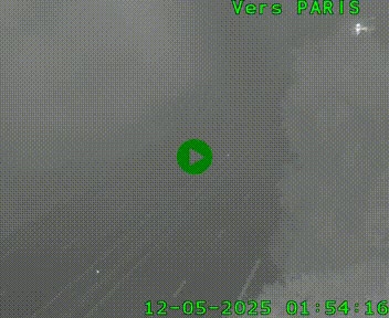 Caméra routière sur l'autoroute A20 au nord de Limoges, à la jonction avec la N520. Vue orientée vers Paris