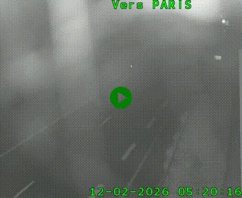 Caméra routière sur l'autoroute A20 à Saint-Hilaire-Bonneval, au sud de Limoges. Vue orientée vers Paris