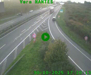 Webcam N147 au nord de Poitiers et à la jonction avec la A10