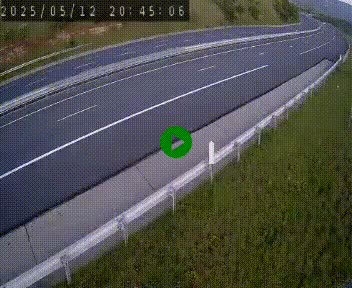 Caméra autoroutière France - A75, Engayresque, entre Millau et Séverac-le-Chateau, en direction de Montpellier