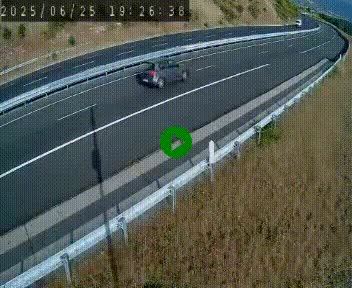 Caméra autoroutière France - A75, Engayresque, entre Millau et Séverac-le-Chateau, en direction de Montpellier