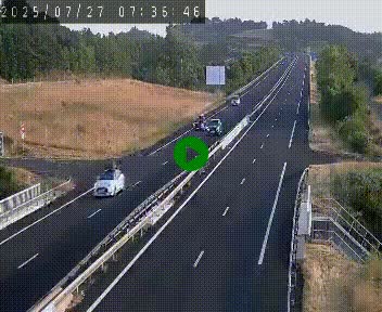 Caméra autoroutière France - A75, Coren, en direction de Montpellier