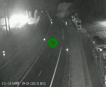 Caméra autoroute A75 à hauteur du col du rocher blanc en direction de Montpellier